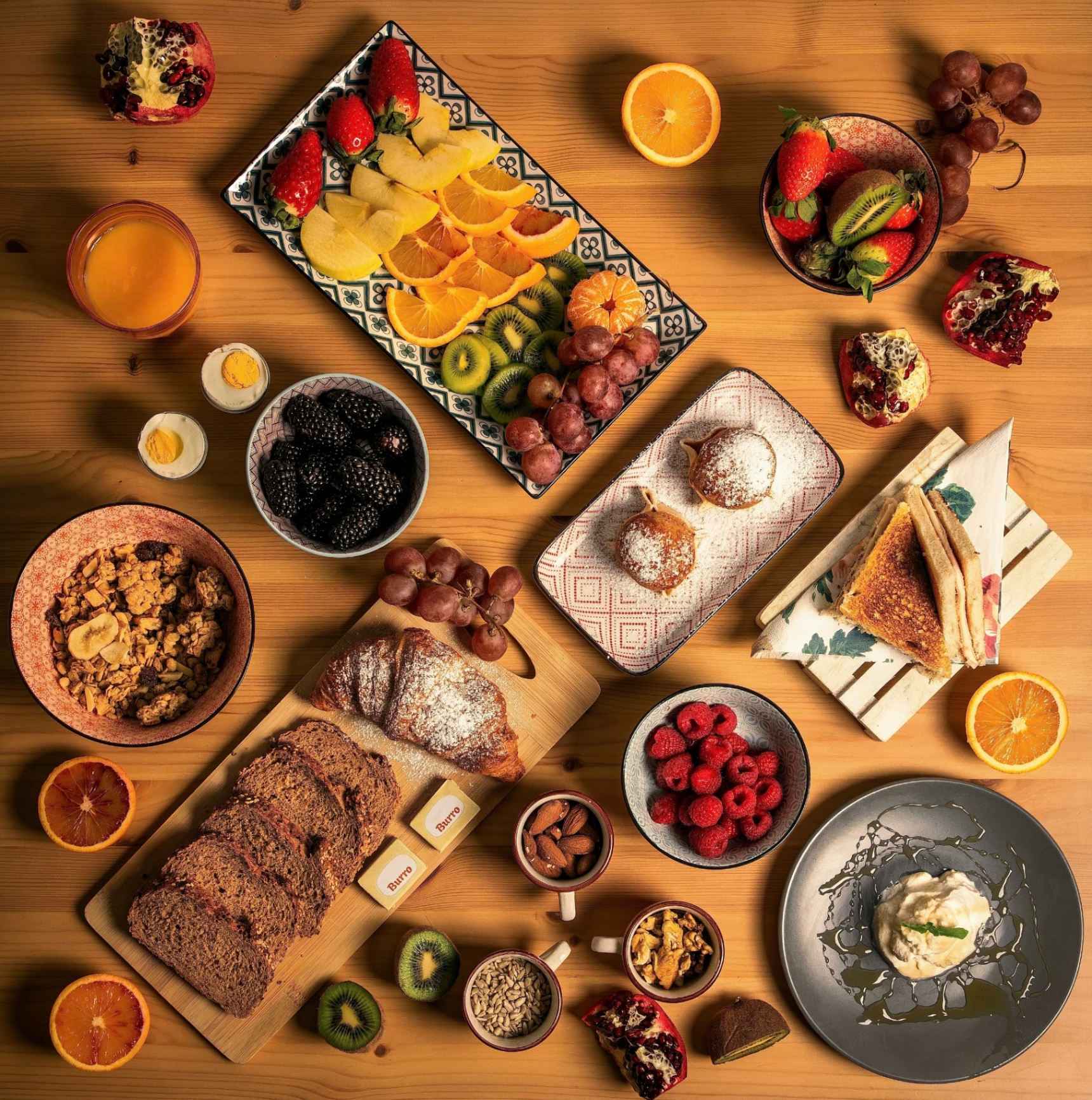 Colazione preparata per gli ospiti